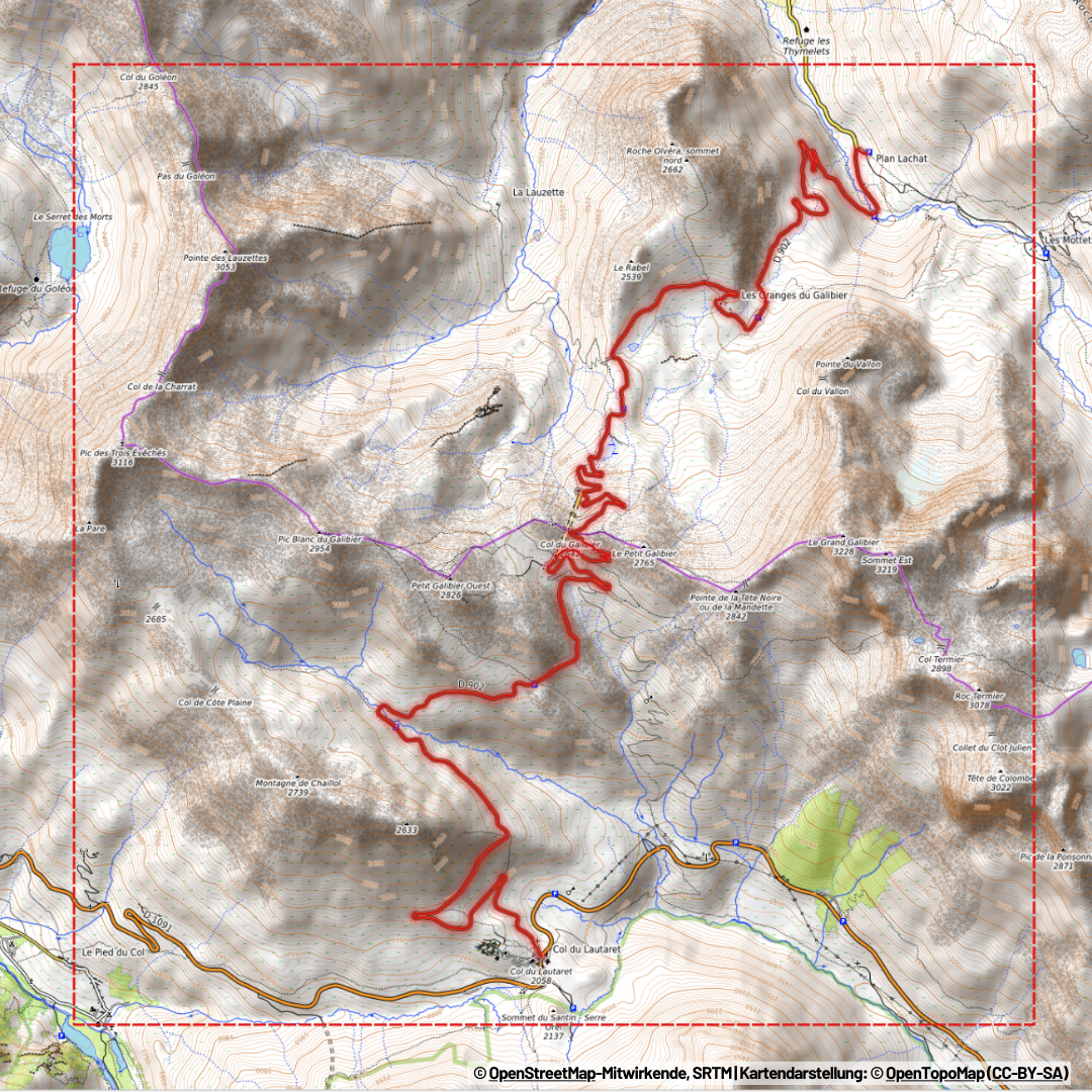 Relief Track | Col du Galibier