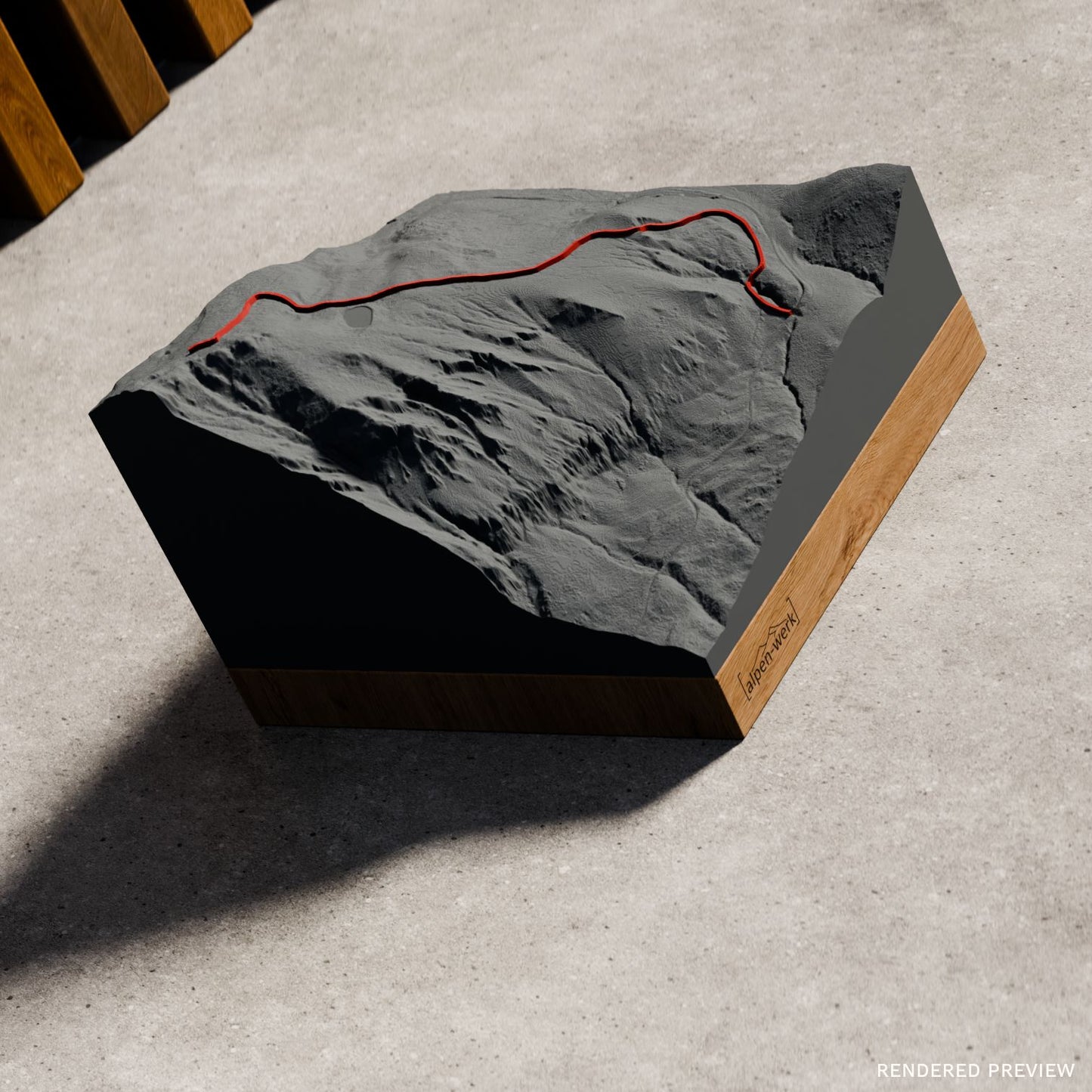 Relief Track | Lauberhorn - Wengen - Abfahrt | Skirennen