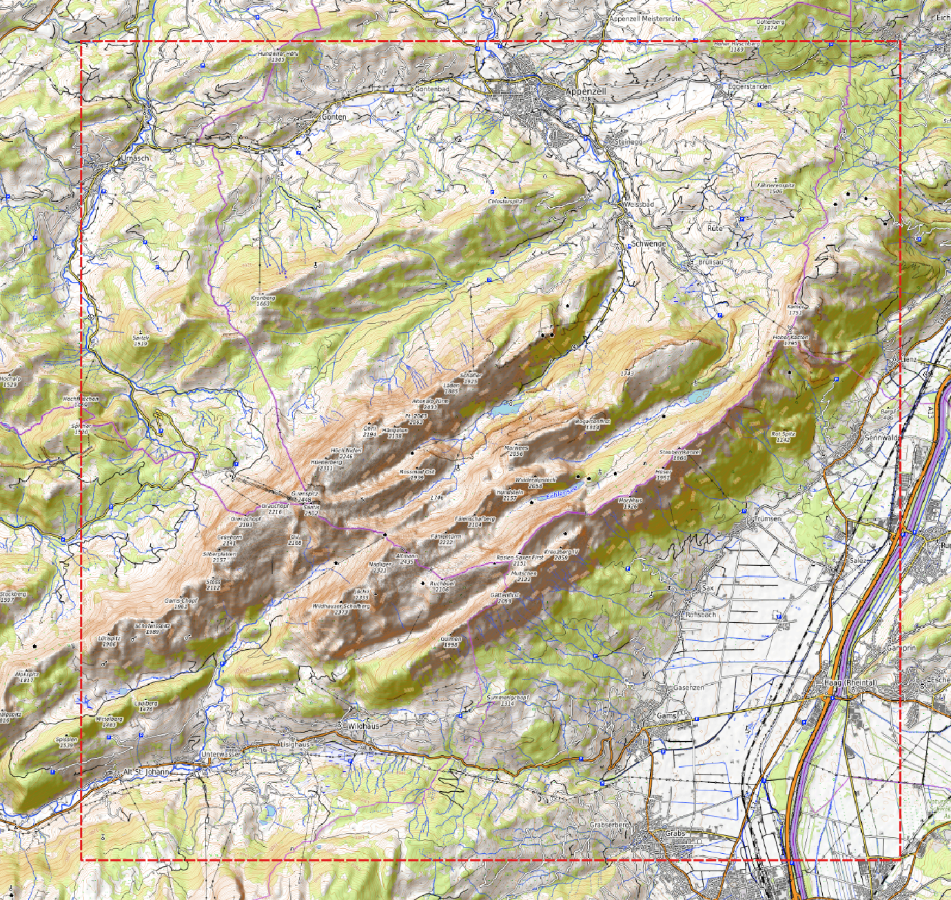 Relief "Oak" Säntis