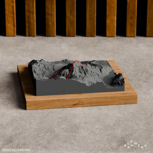 Bergrelief Track | Watzmannüberschreitung