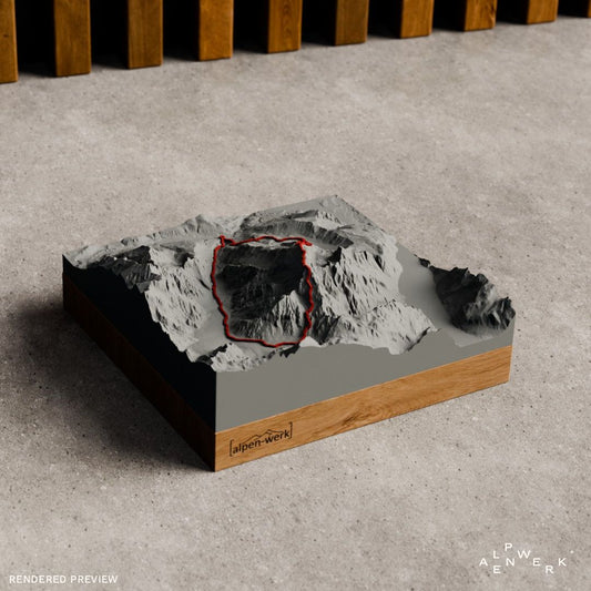 Bergrelief Track | Watzmannüberschreitung