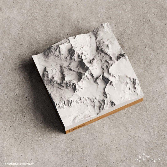 Relief « Chêne » Piz Bernina