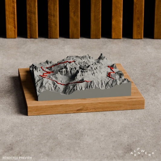Bergrelief Track | Sella Ronda | Ski