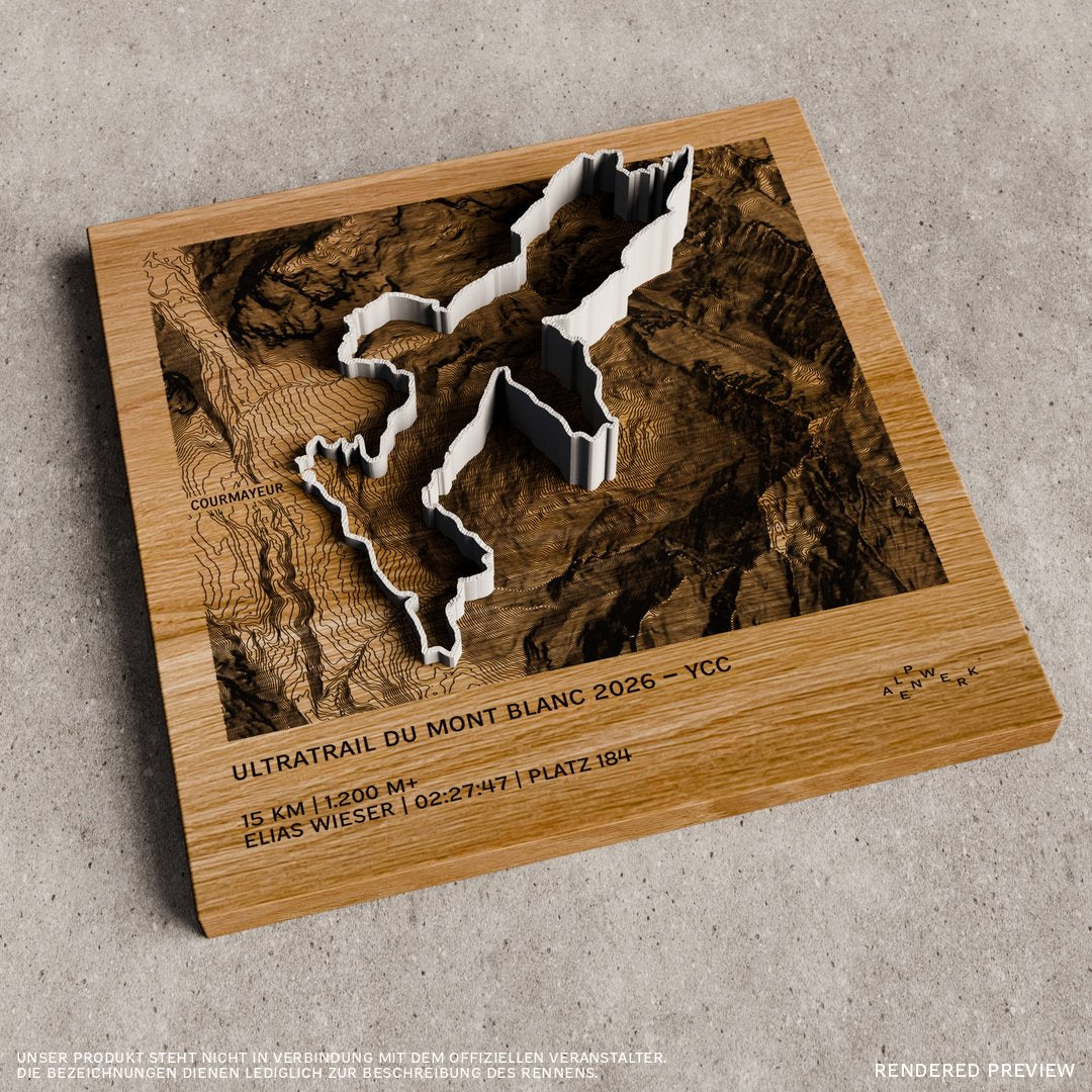 TrailMap | Ultratrail du Mont Blanc | 2026 — YCC Strecke | 15 km | 1200 hm