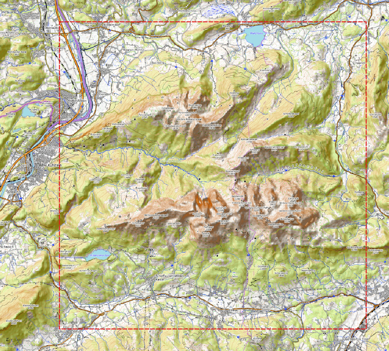 Relief "Oak" Wilder Kaiser