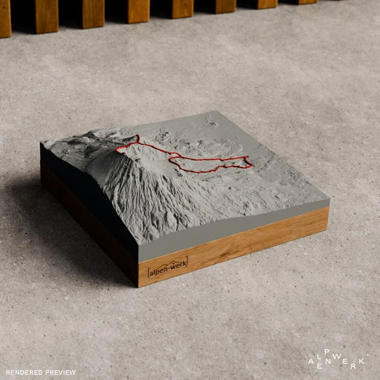 Bergrelief Track | Mount Meru