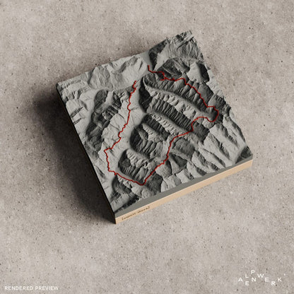 Bergrelief Track | Berliner Höhenweg