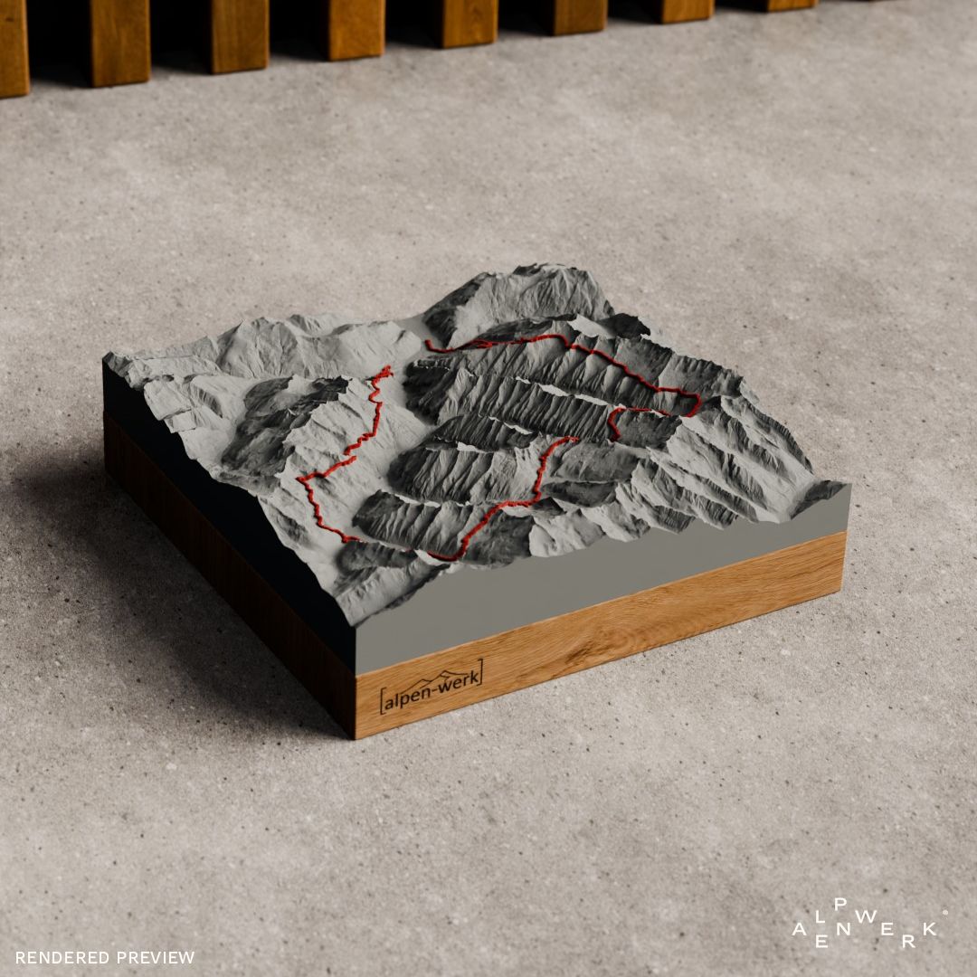 Bergrelief Track | Berliner Höhenweg