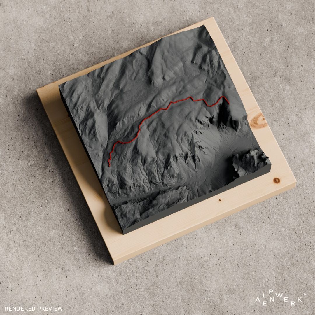 Bergrelief Track | El Capitan – Zustieg East Ledges