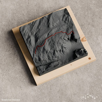 Bergrelief Track | El Capitan – Zustieg East Ledges