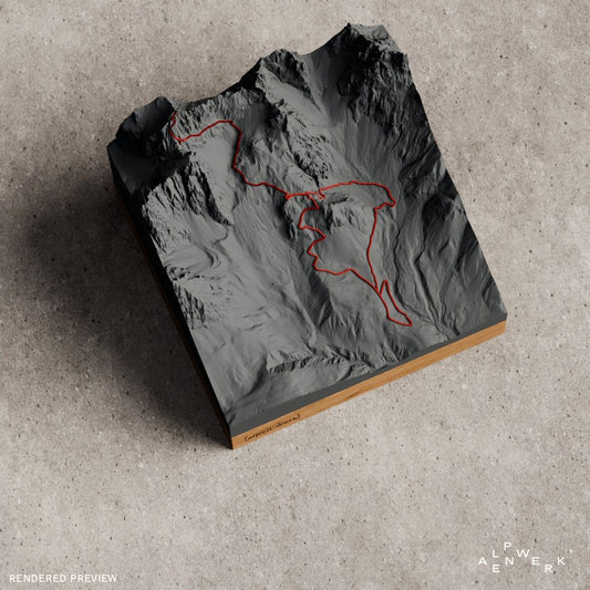 Bergrelief Track | Wilder Kaiser – Steinerne Rinne / Ellmauer Halt