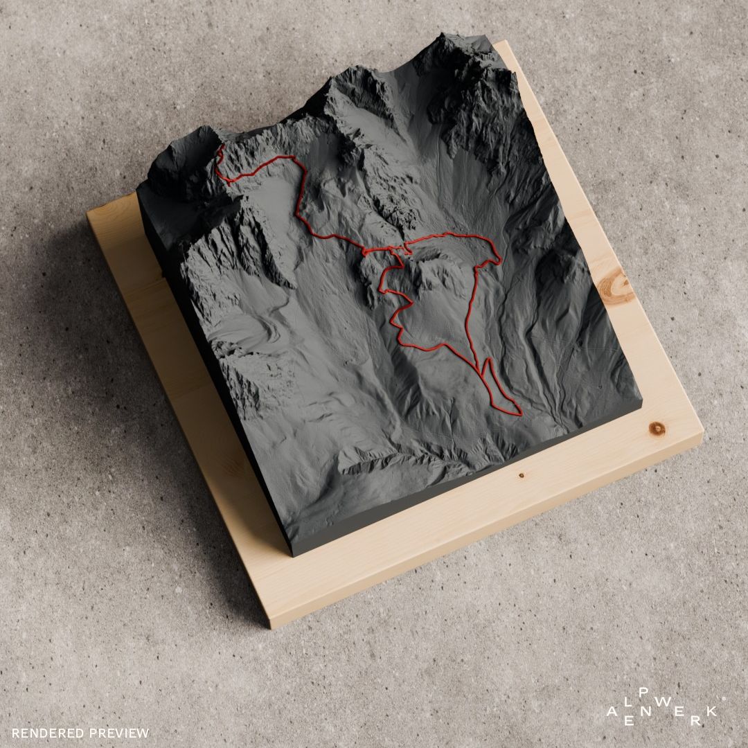 Bergrelief Track | Wilder Kaiser – Steinerne Rinne / Ellmauer Halt