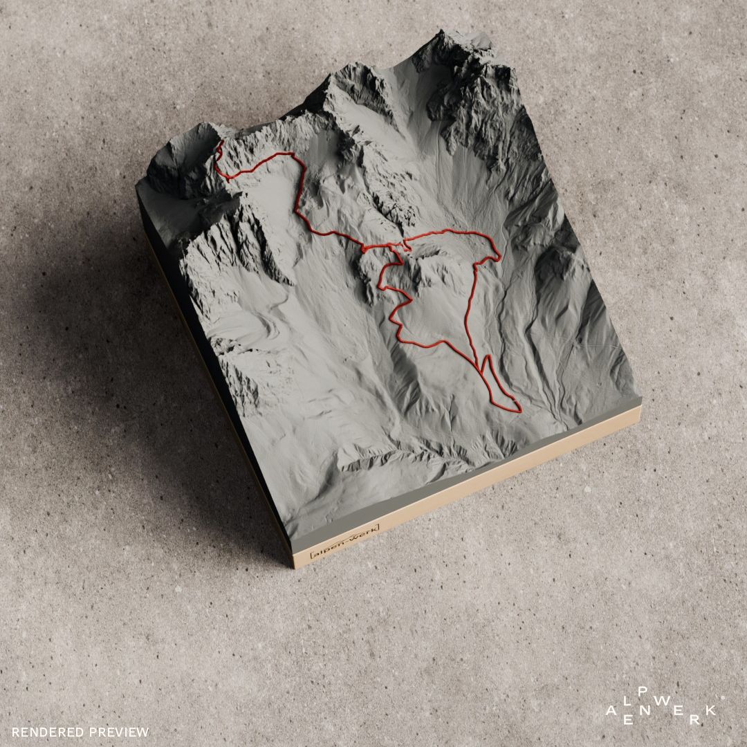 Bergrelief Track | Wilder Kaiser – Steinerne Rinne / Ellmauer Halt