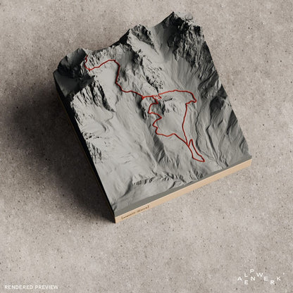 Bergrelief Track | Wilder Kaiser – Steinerne Rinne / Ellmauer Halt