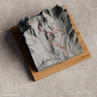 Bergrelief Track | Wilder Kaiser – Steinerne Rinne / Ellmauer Halt