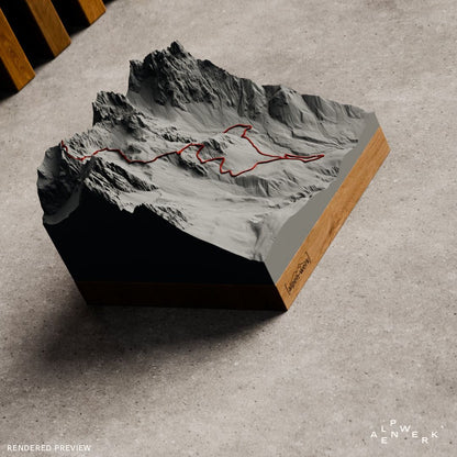 Bergrelief Track | Wilder Kaiser – Steinerne Rinne / Ellmauer Halt