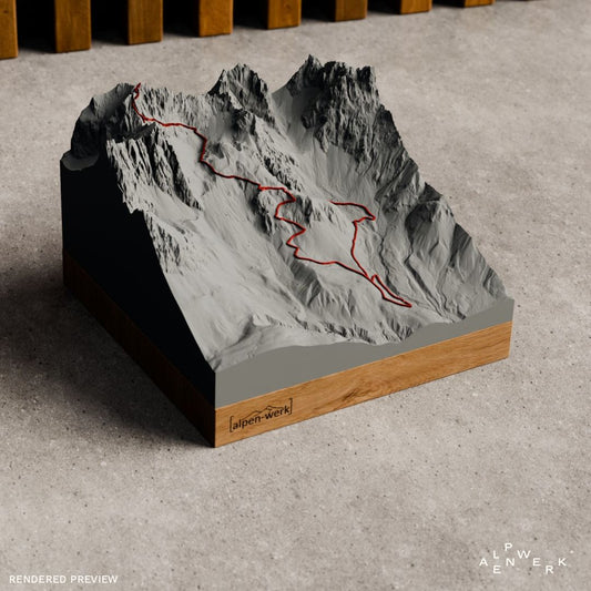 Bergrelief Track | Wilder Kaiser – Steinerne Rinne / Ellmauer Halt