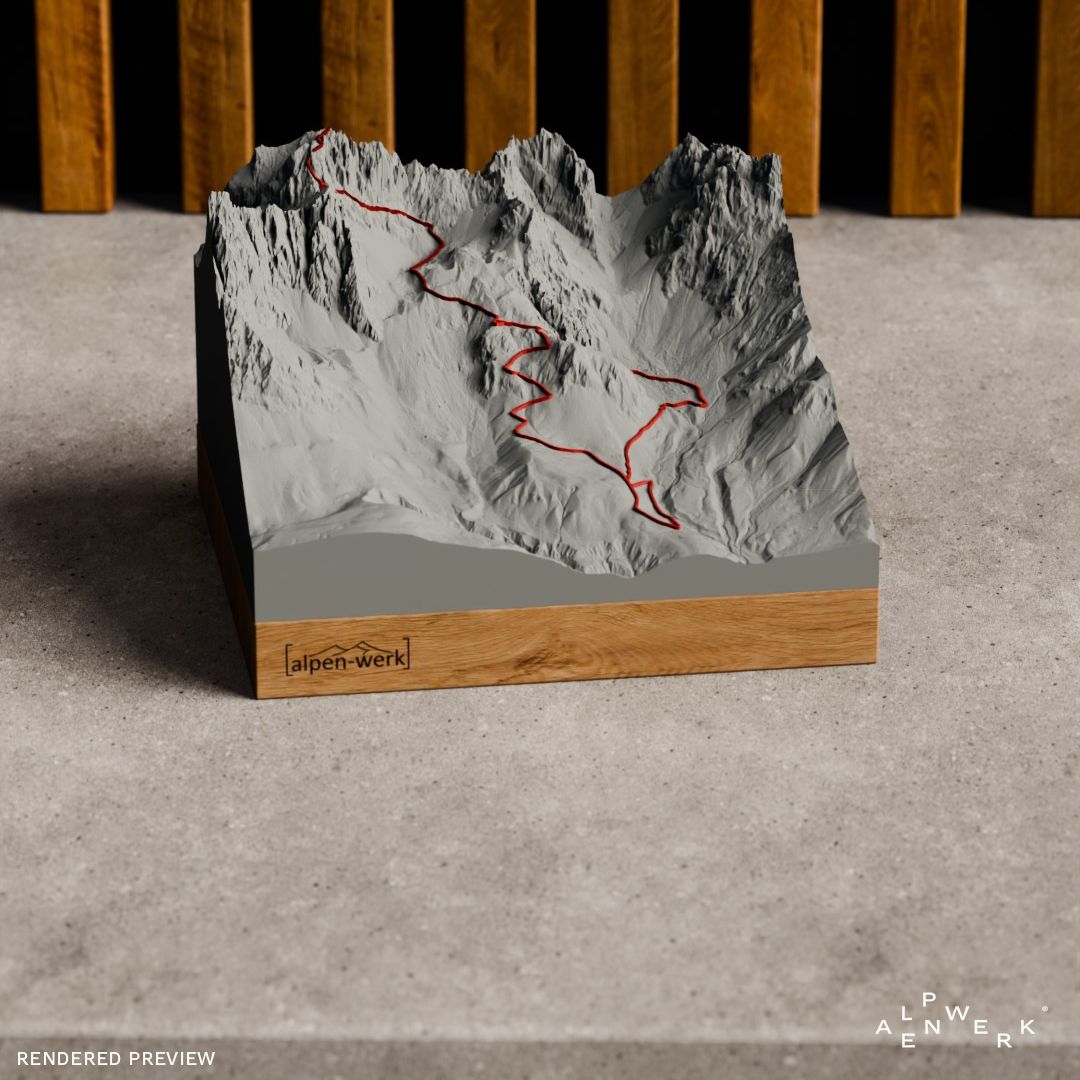 Bergrelief Track | Wilder Kaiser – Steinerne Rinne / Ellmauer Halt