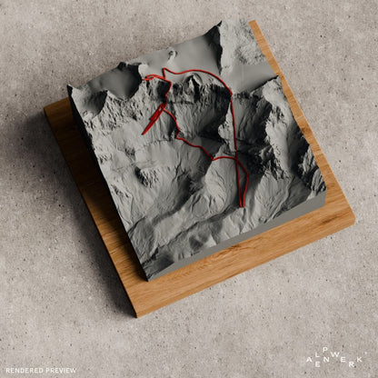 Mountain Model Track | Hoher Dachstein, normal route via the glacier