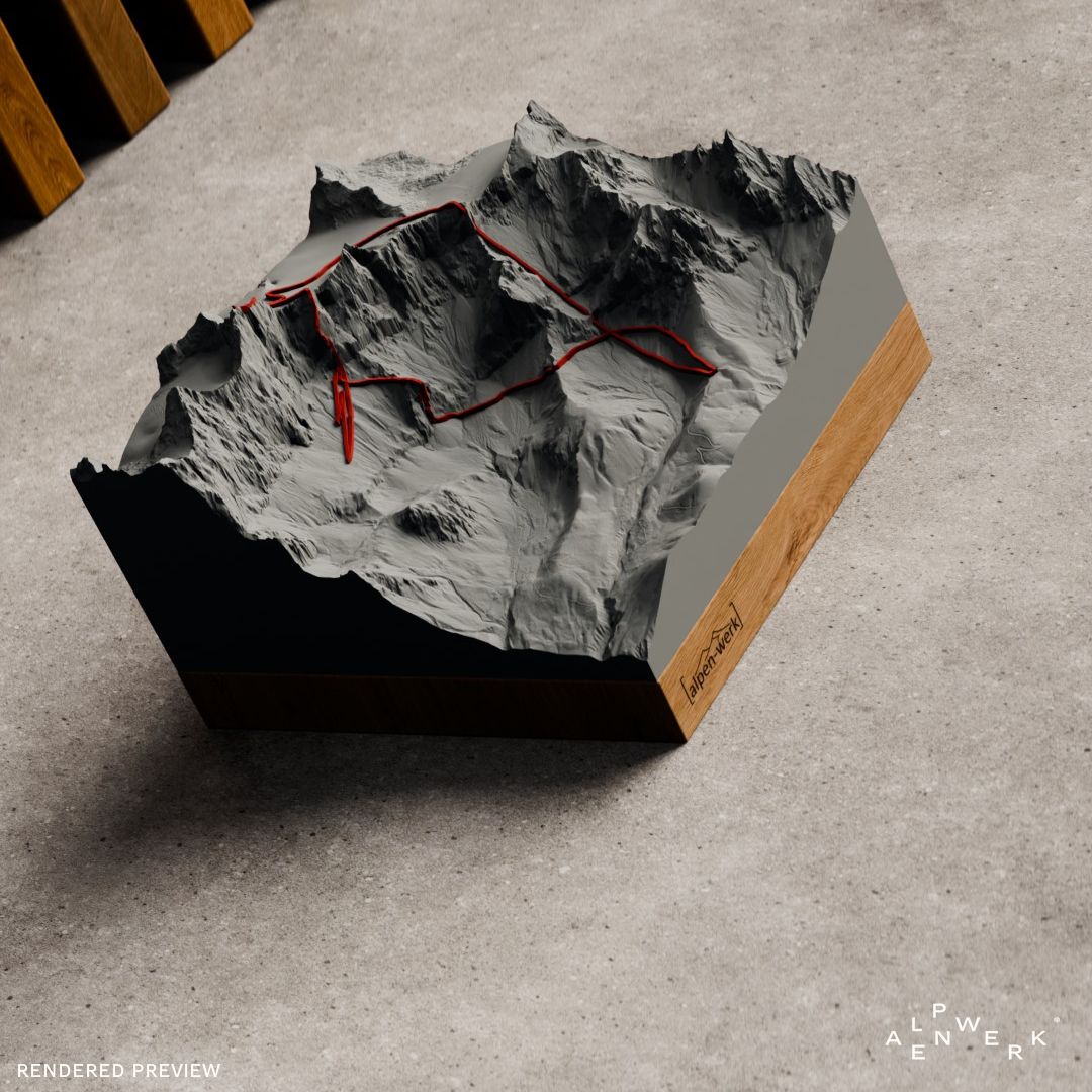 Mountain Model Track | Hoher Dachstein, normal route via the glacier