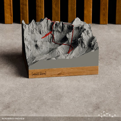 Mountain Model Track | Hoher Dachstein, normal route via the glacier