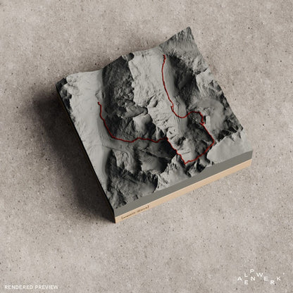 Bergrelief Track | Piz Bernina – Biancograt
