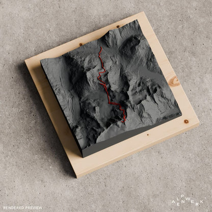 Bergrelief Track | Piz Palue – Ostgrat