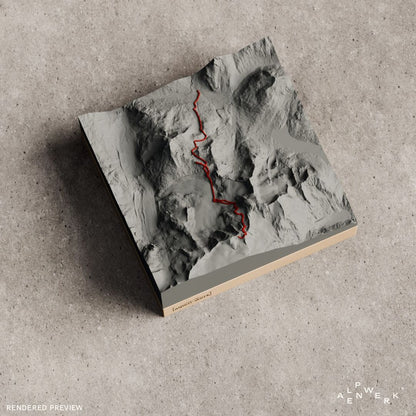 Bergrelief Track | Piz Palue – Ostgrat