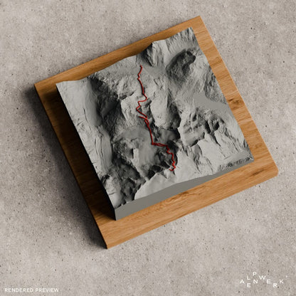 Bergrelief Track | Piz Palue – Ostgrat