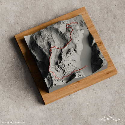 Bergrelief Track | Watzmann-Ostwand (Berchtesgaden)