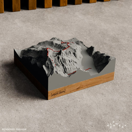 Bergrelief Track | Watzmann-Ostwand (Berchtesgaden)