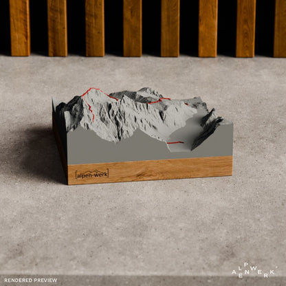 Bergrelief Track | Watzmann-Ostwand (Berchtesgaden)