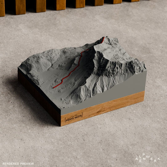 Bergrelief Track | Zugspitze – Stopselzieher