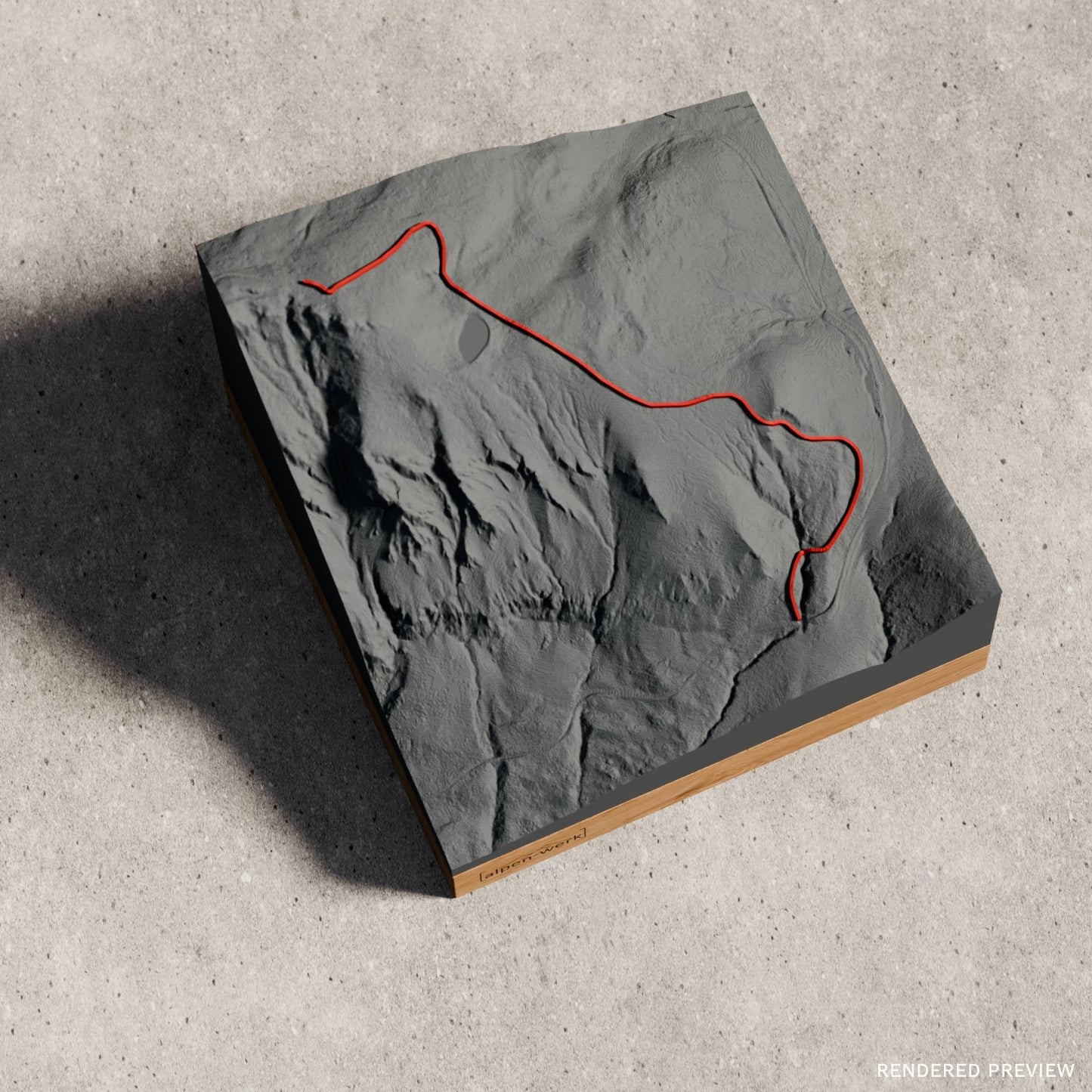 Relief Track | Lauberhorn - Wengen - Abfahrt | Skirennen