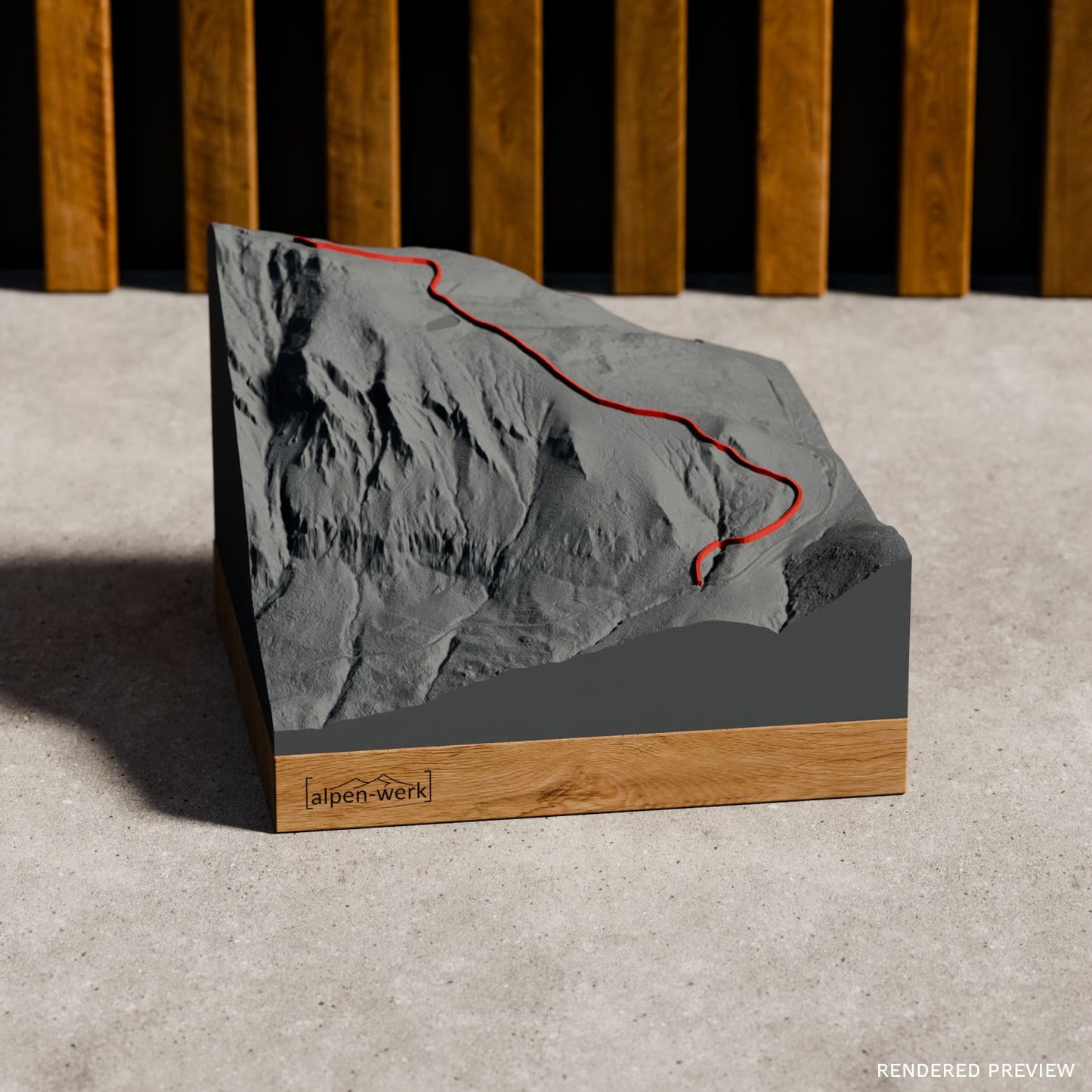 Relief Track | Lauberhorn - Wengen - Abfahrt | Skirennen