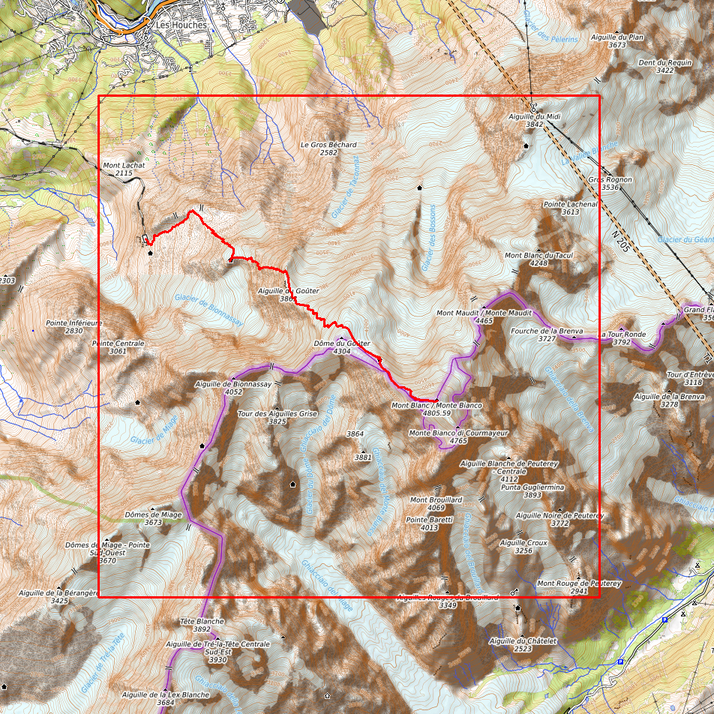 Relief Track | Mont Blanc Normalweg