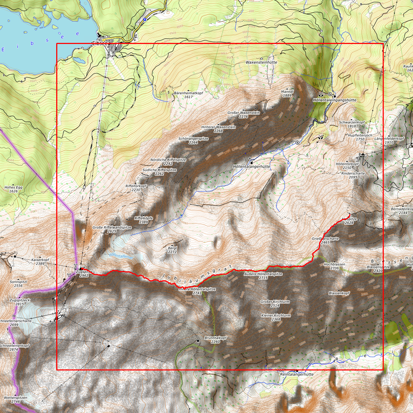 Relief Track | Jubiläumsgrat | Zugspitze - Alpspitze