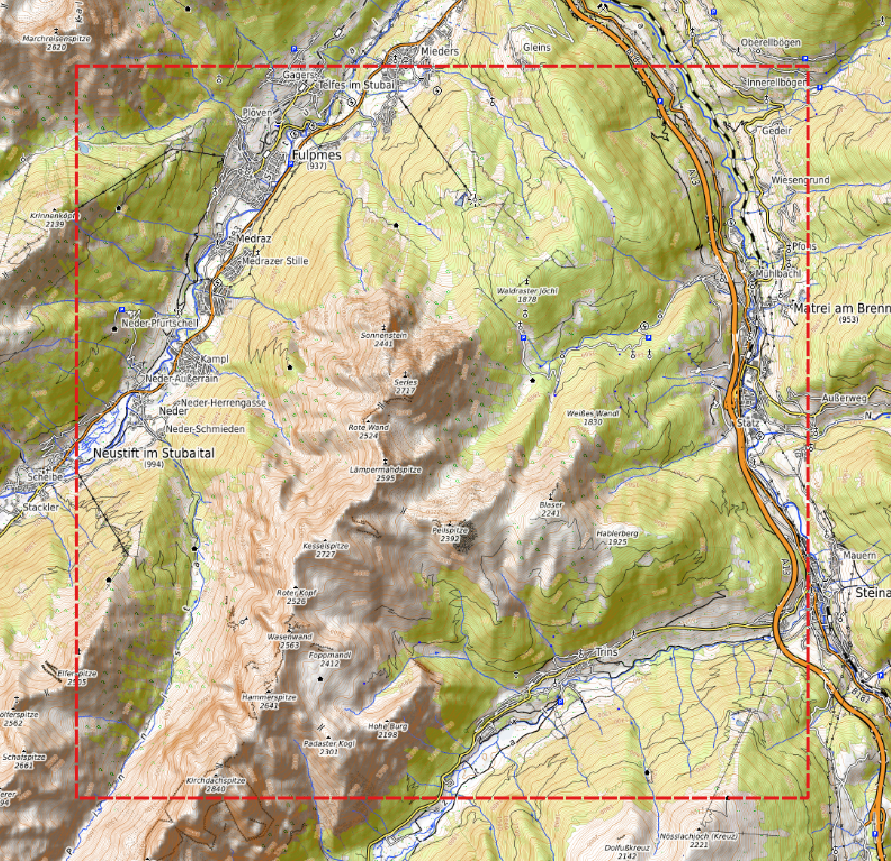 Relief "Chêne" Serles