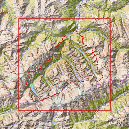 Bergrelief Track | Berliner Höhenweg