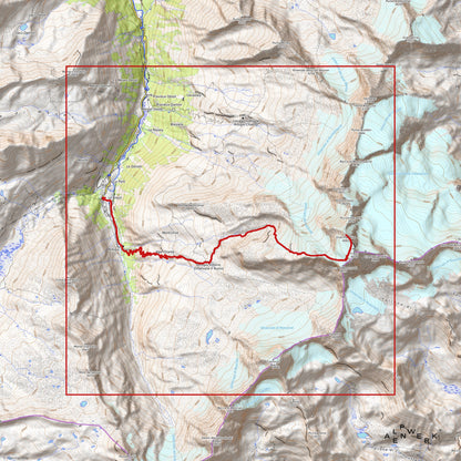 Bergrelief Track | Gran Paradiso Normalweg