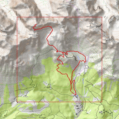 Bergrelief Track | Wilder Kaiser – Steinerne Rinne / Ellmauer Halt