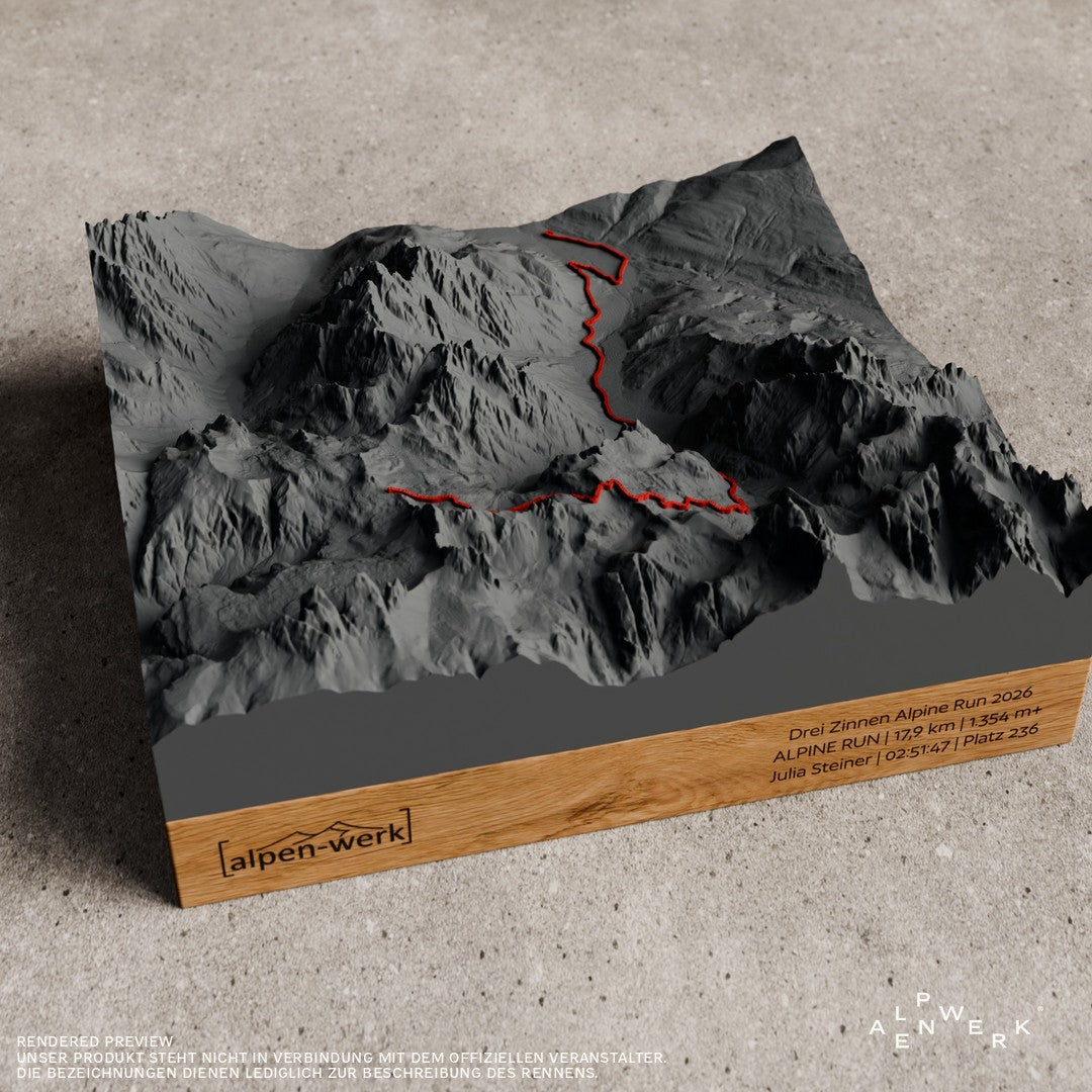 Bergrelief Track | Drei Zinnen Alpine Run | 2026