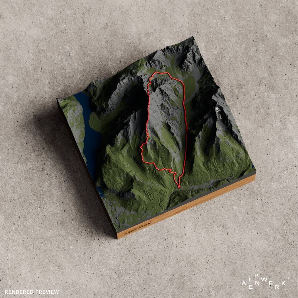 Bergrelief Natural | Watzmannüberschreitung