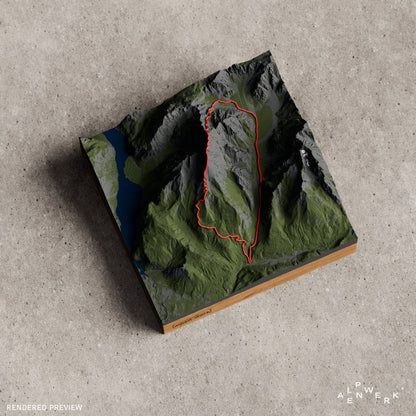 Bergrelief Natural | Watzmannüberschreitung