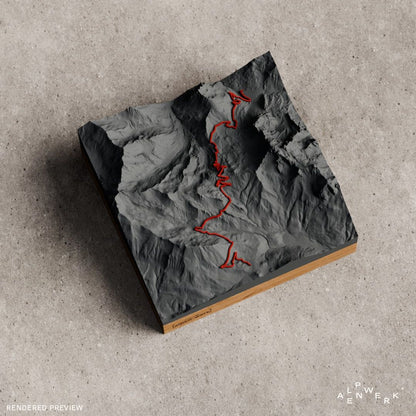 Bergrelief Track | Col du Galibier