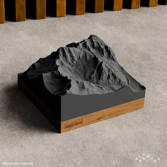 Bergrelief Classic | Grandes Jorasses
