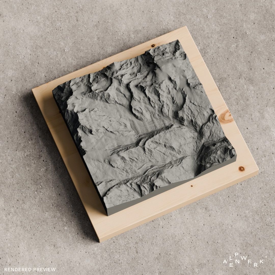 Relief "Oak" Monte Rosa Überschreitung