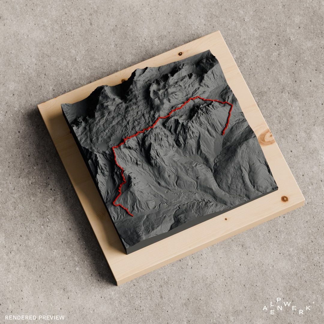 Bergrelief Track | Königsjodler
