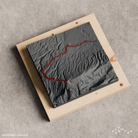 Bergrelief Track | Bédoin - Mont Ventoux