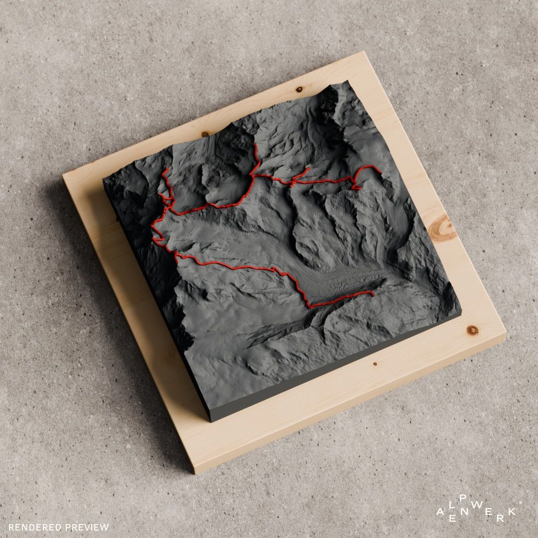 Relief Trace | Circuit Monte-Rosa | Tour Spaghetti
